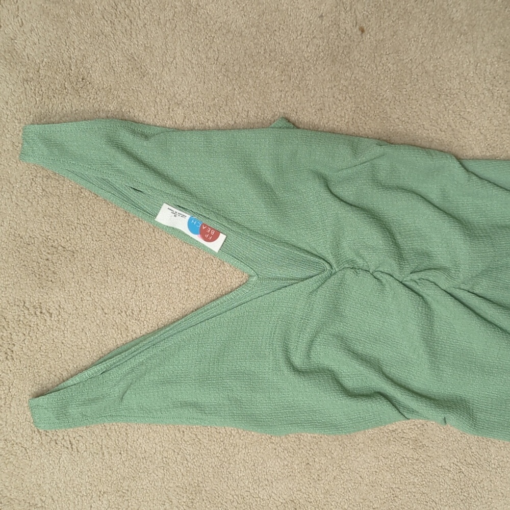 Free People Lyla Midi Dress in green!